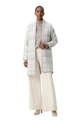 Joseph Ribkoff Sequin Plaid Knit Cover-Up