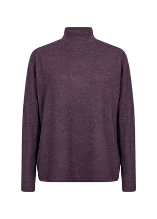 Purple sweater on a white background