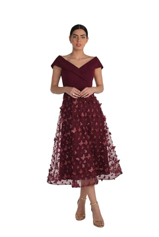 Frank Lyman Portrait Collar Dress