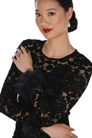 Frank Lyman Lace Dress with Frill