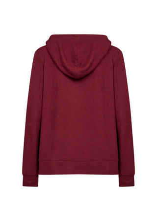 Maroon hoodie on a white background