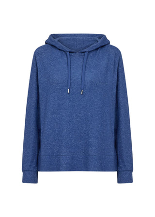 Blue hoodie on a white background