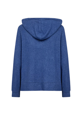 Blue hoodie on a white background