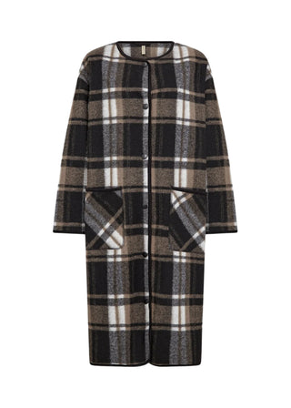 Soya concept Long Plaid Jacket