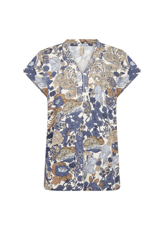 Soya Concept Stitched V neck Top