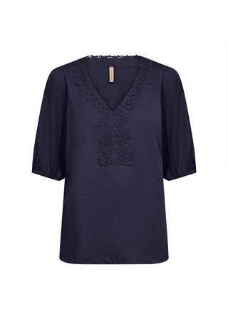 Soya Concept Lace Detail V neck Top
