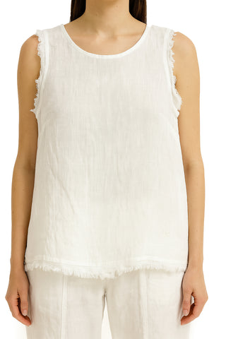 Eternelle Linen Rough Edge Tank