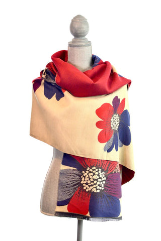 Luv & Co. Sunflower Print Scarf