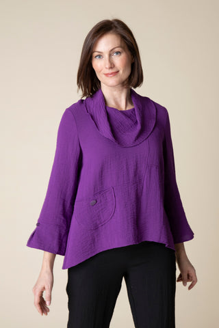 Swing Pocket Cowl Sweater