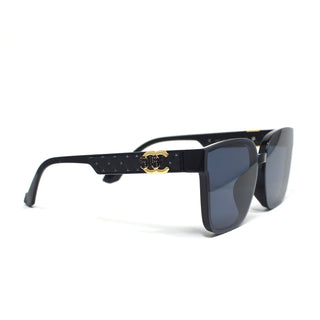 Chanel Inspired Black Frame Sunglasses
