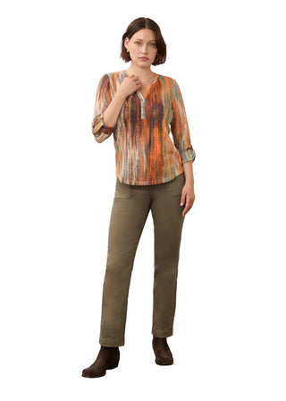 FDJ 3/4 Sleeve Henley Top
