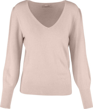 Astrid Woven V neck Knit Sweater