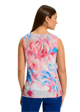 FDJ Crinkle Pleated Mesh Top "Patrizia"