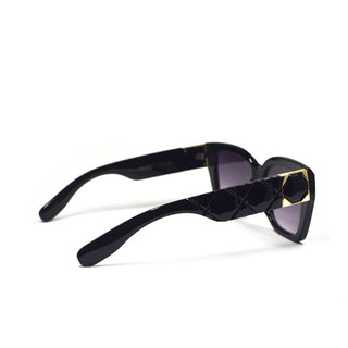 Luv & Co.  Quilted Black Sunglasses