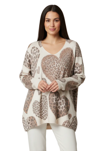 Eternelle Multi Heart Sweater
