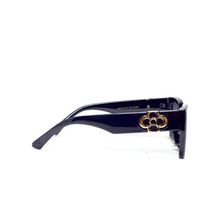Luv & Co. Black with Gold Clover Sunglasses