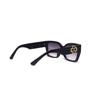 Luv & Co. Black with Gold Clover Sunglasses