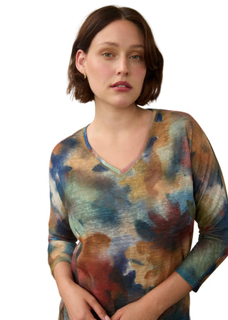 FDJ Drop Shoulder V neck top