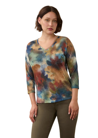 FDJ Drop Shoulder V neck top