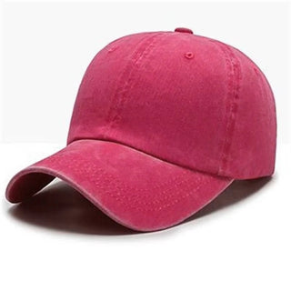 Pink baseball cap on a white background