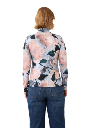 FDJ Floral Mock Neck Top