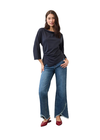 FDJ Cowl Boatneck Top