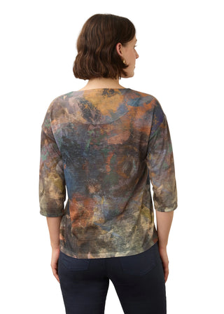 FDJ Scoop neck Print Top