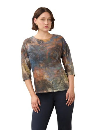 FDJ Scoop neck Print Top