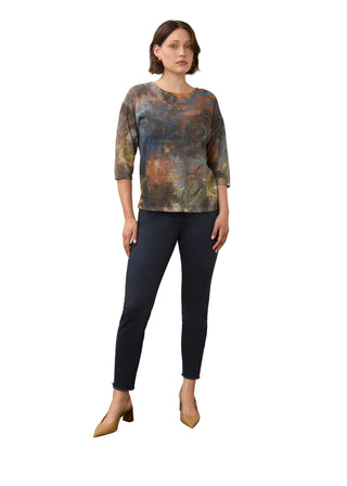 FDJ Scoop neck Print Top