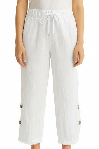 Eternelle Wide Button Detail Pant