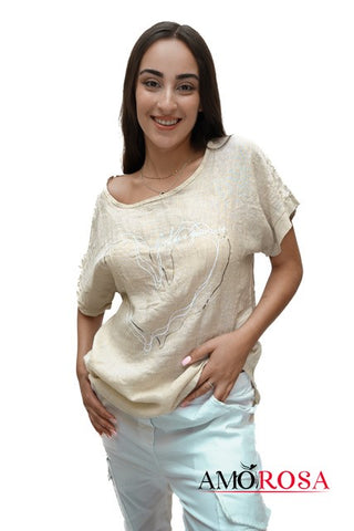 Amorosa Love Yourself Heart Top
