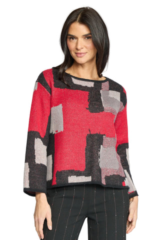 Olivia Collage Swing Pullover Sweater