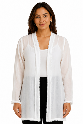 Eternelle Linen Long Cardigan