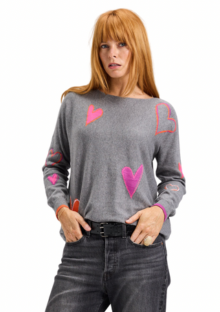 Zacket & Plover Intarsia Heart Sweater