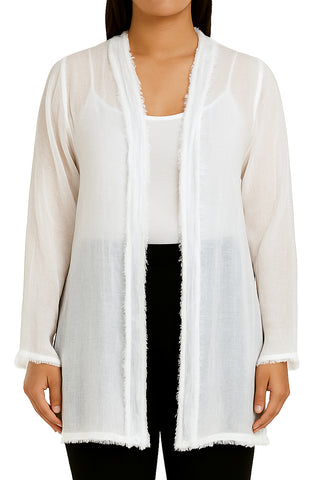 Eternelle Linen Long Cardigan