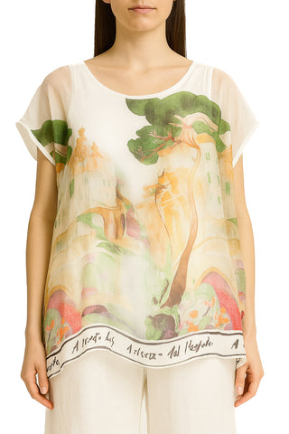 Eternelle Floral Print Dolman Top