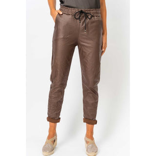Made In Italy Pleather Jogger