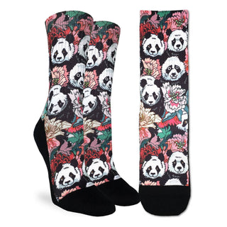 Good Luck Floral Panda Socks