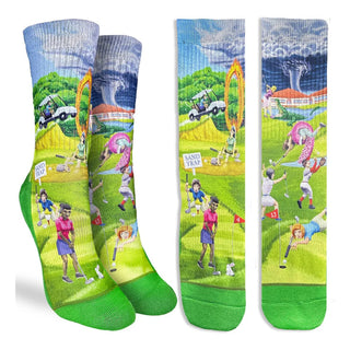 Good Luck Socks Crazy Golf