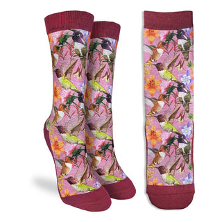 Good Luck Socks Hummingbirds and Flowers