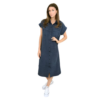 RD International bubble Gauze Dress