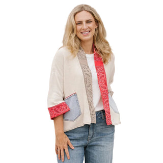 Shannon Passero  Bandana Cardigan