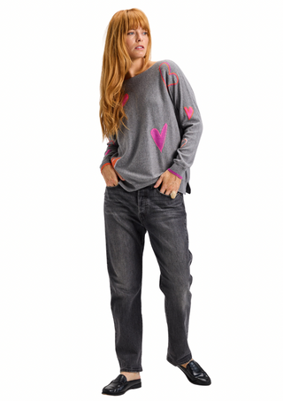 Zacket & Plover Intarsia Heart Sweater