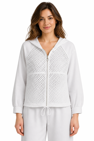 Eternelle Mesh Linen Hoodie
