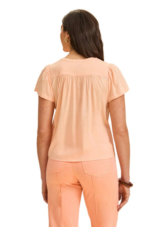 FDJ Flutter Sleeve V Neck Top