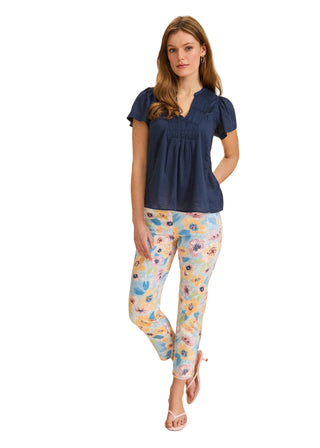 FDJ Flutter Sleeve V Neck Top
