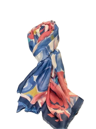 Tom & Eva Navy Combo Scarf