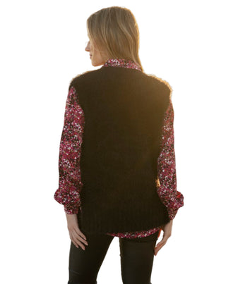 Marble Eyelash knit Vest