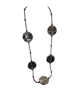Tom & Eva Long Circular Leopard Necklace