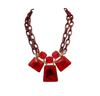 Tom & Eva Acrylic Geometric pendant Necklace